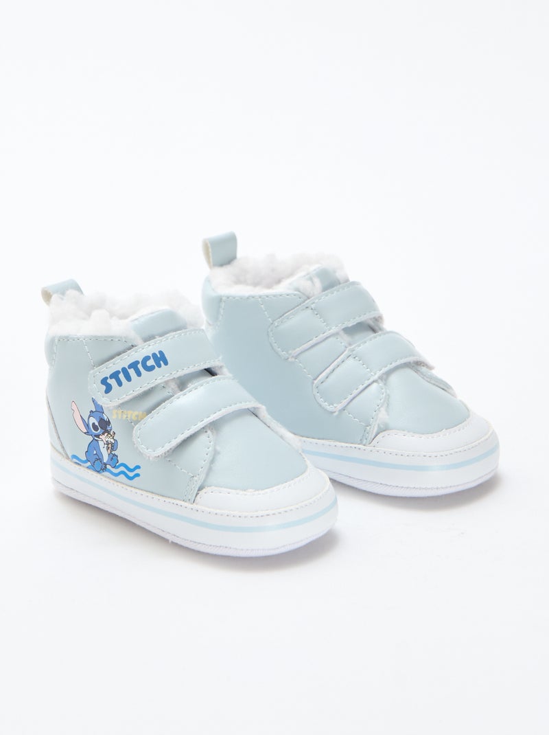 Ténis 'Stitch' 'Disney' com tiras de velcro Azul - Kiabi