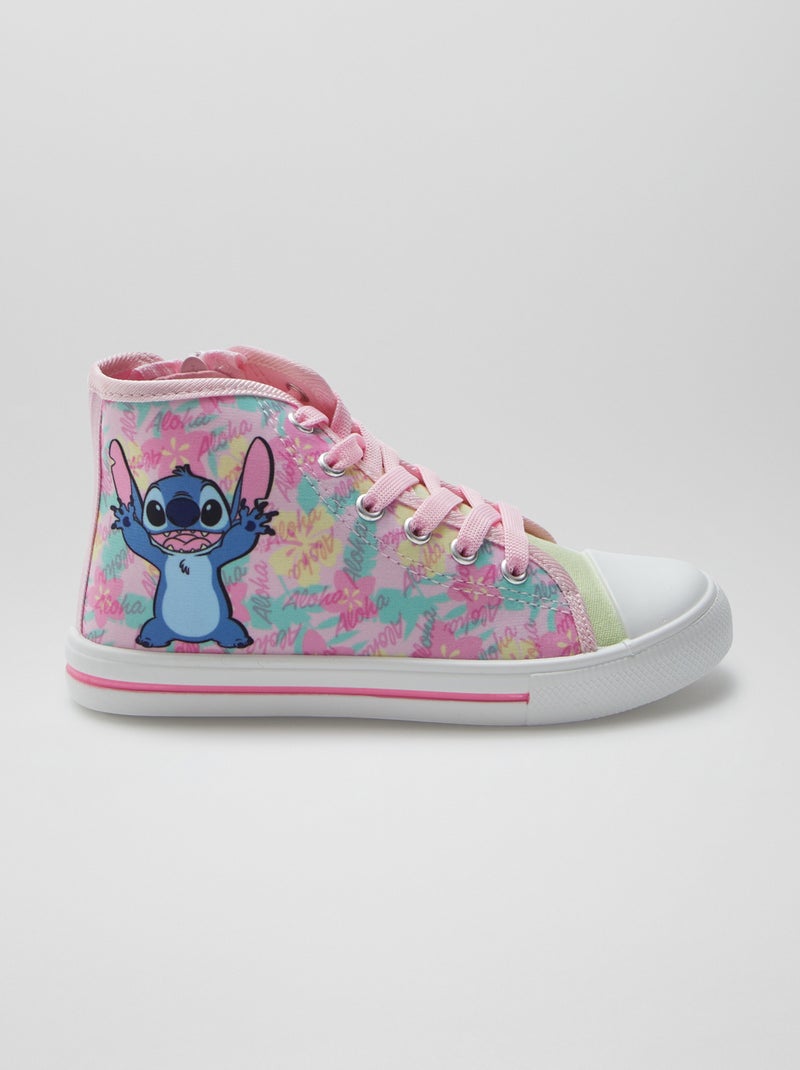 Ténis subidos com atacadores 'Stitch' AMARELO - Kiabi