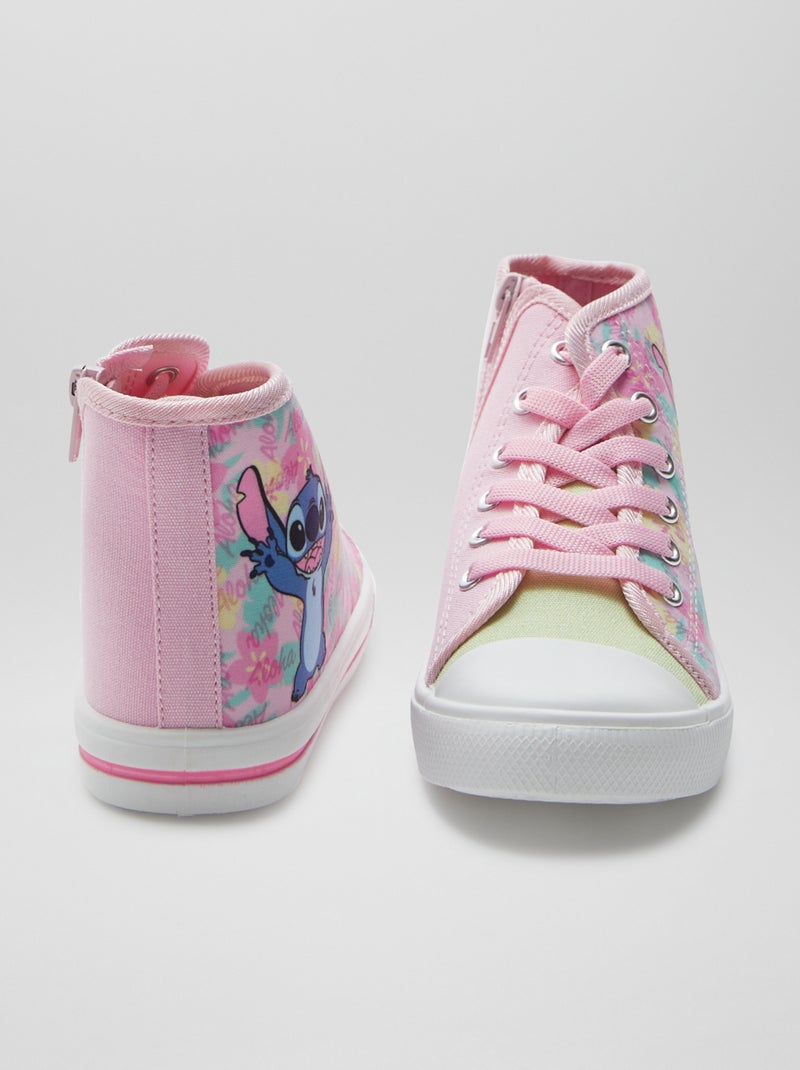 Ténis subidos com atacadores 'Stitch' AMARELO - Kiabi