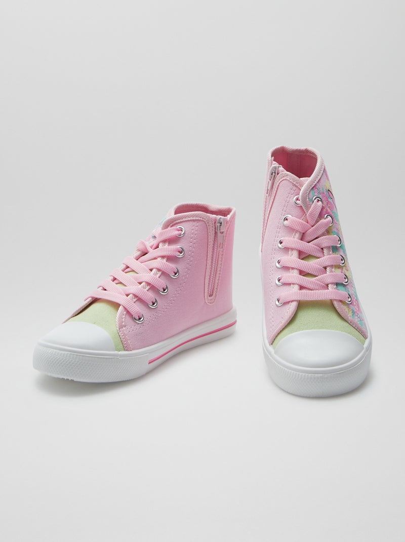 Ténis subidos com atacadores 'Stitch' AMARELO - Kiabi