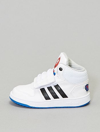 Ténis subidos com velcro 'Adidas Hoops Mid' - Kiabi