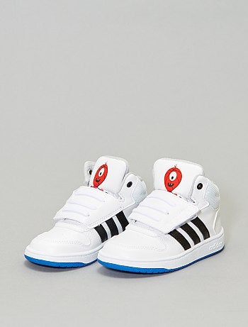 Ténis subidos com velcro 'Adidas Hoops Mid' - Kiabi