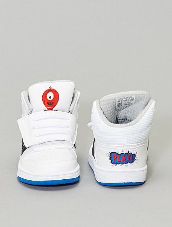 Ténis subidos com velcro 'Adidas Hoops Mid' - Kiabi