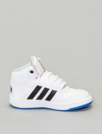 Ténis subidos com velcro 'Adidas Hoops Mid' - Kiabi
