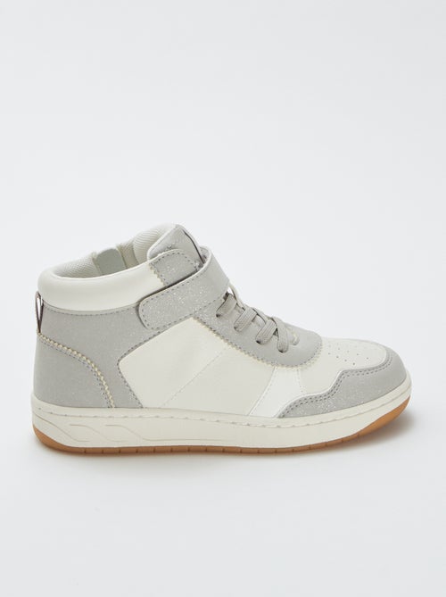 Ténis subidos com velcro e atacadores - Kiabi