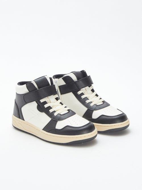 Ténis subidos com velcro e atacadores - Kiabi