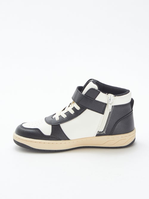 Ténis subidos com velcro e atacadores - Kiabi