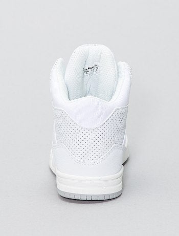 Ténis subidos em pele sintética e lona - Kiabi