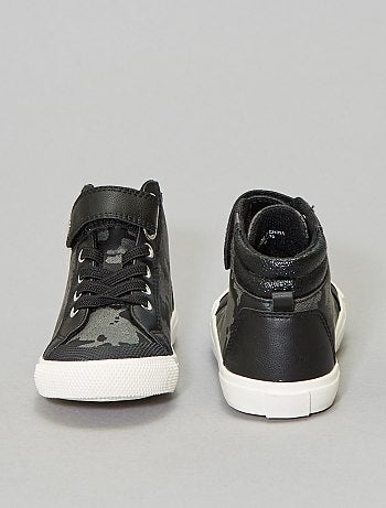 Ténis subidos em pele sintética - Kiabi