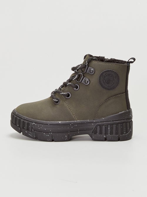 Ténis subidos estilo trekking forrados - Kiabi
