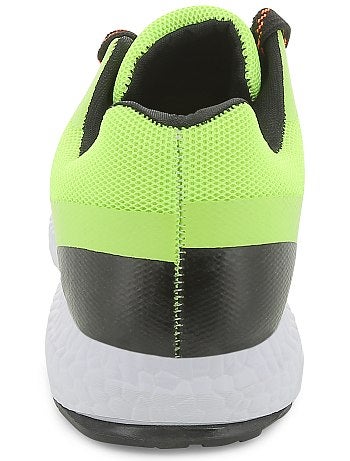 Ténis tipo corrida em malha fluorescente - Kiabi