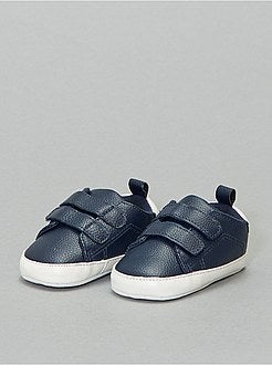 Ténis tricolores com tiras de velcro - Kiabi