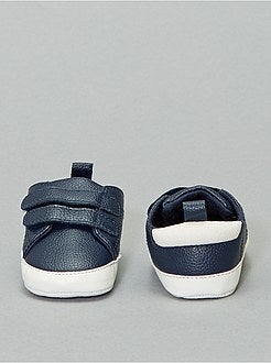 Ténis tricolores com tiras de velcro - Kiabi