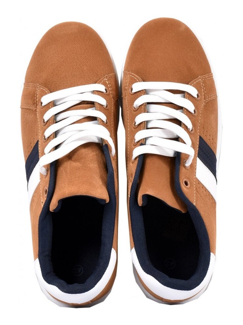 Ténis unissexo sneaker Camelo - Kiabi