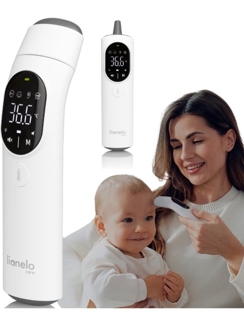Termómetro sem contacto LIONELO FeverScan – Função de memória – Alerta de febre – Medição em 1 seg. - Kiabi Termómetro sem contacto LIONELO FeverScan – Função de memória – Alerta de febre – Medição em 1 seg. - Kiabi
