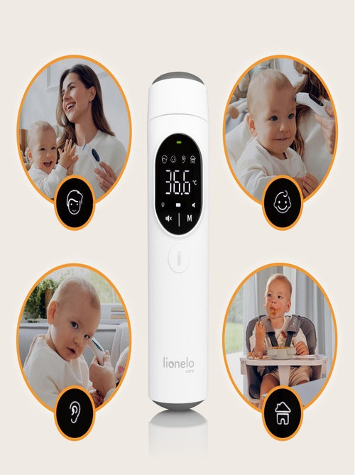 Termómetro sem contacto LIONELO FeverScan – Função de memória – Alerta de febre – Medição em 1 seg. - Kiabi Termómetro sem contacto LIONELO FeverScan – Função de memória – Alerta de febre – Medição em 1 seg. - Kiabi