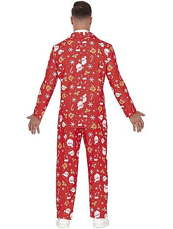 Terno engraçado de Papai Noel com gravata