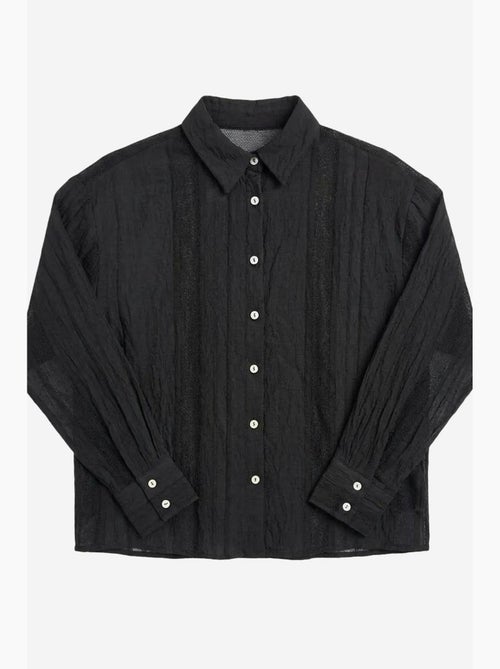 Textured woven button-up shirt my fashion - Kiabi Textured woven button-up shirt my fashion - Kiabi