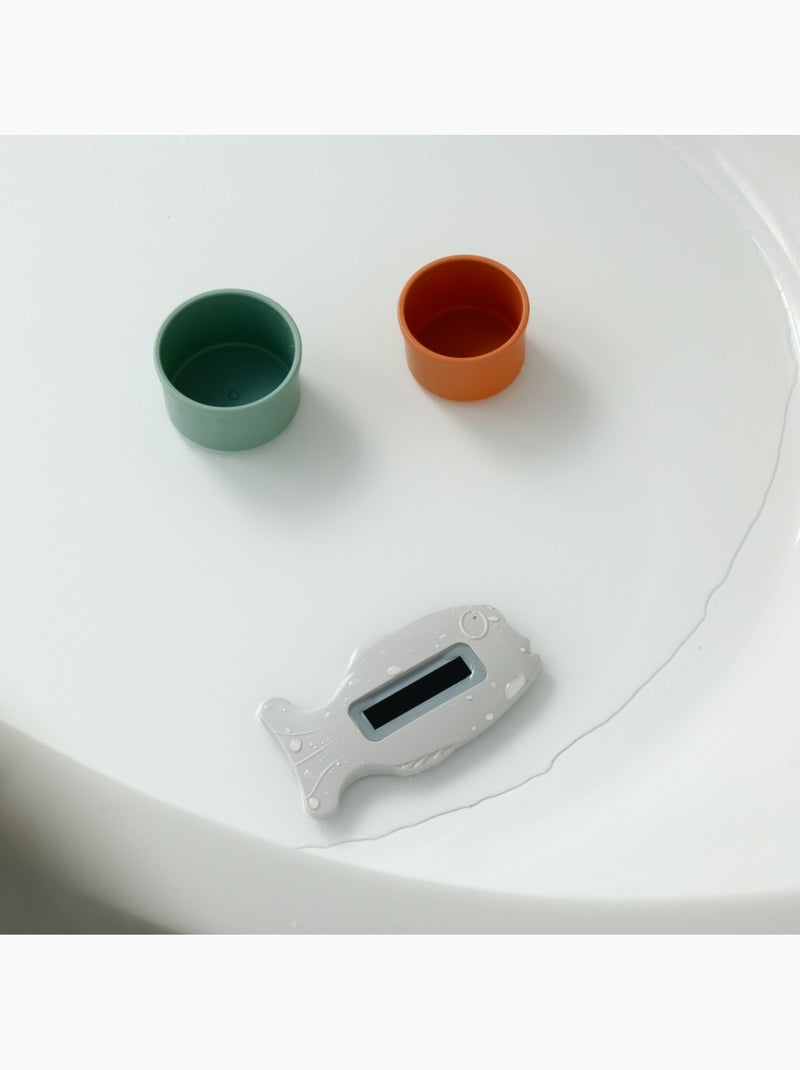 Thermobaby termómetro de banho digital de cristal líquido em forma de peixe Cinza escuro - Kiabi