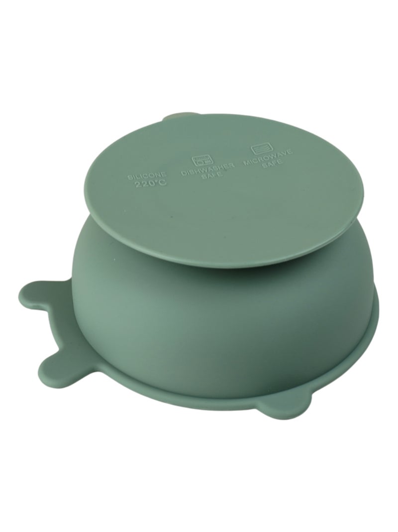 Tigela de sucção em silicone thermobaby design cacto com pegas Verde - Kiabi