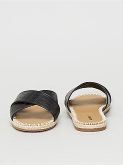 Tiras cruzadas texturadas 'escamas de crocodilo' - Kiabi