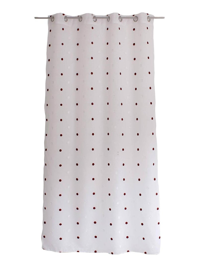 Tiras "pois colorés" bordadas com jato de areia Bordô - Kiabi