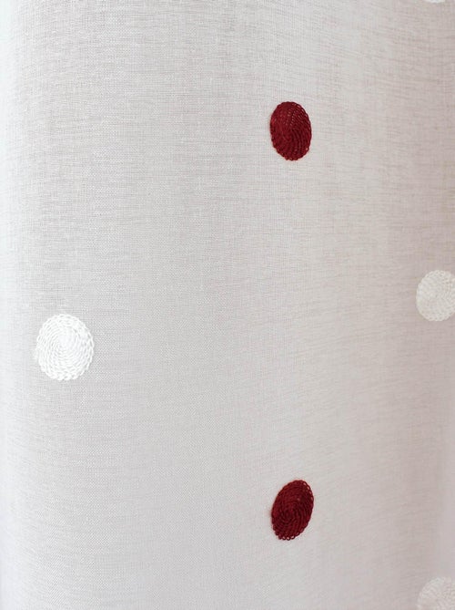 Tiras "pois colorés" bordadas com jato de areia - Kiabi
