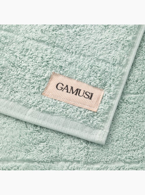 Toalha 100% algodão, felpo 600 g/m², com presilha - Gamusi - Kiabi Toalha 100% algodão, felpo 600 g/m², com presilha - Gamusi - Kiabi