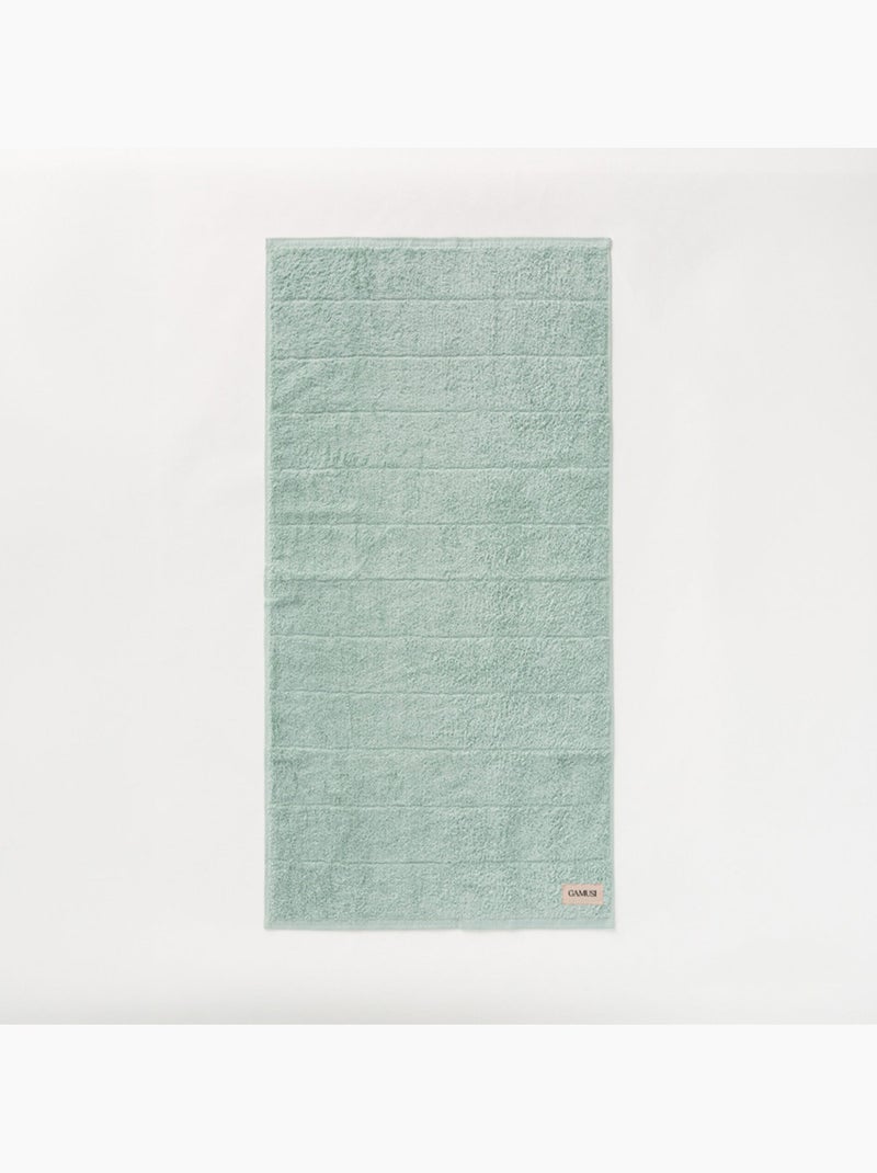 Toalha 100% algodão, felpo 600 g/m², com presilha - Gamusi Verde-água - Kiabi