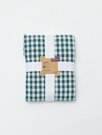 Toalha com estampado aos quadrados - 150 x 250 cm - Kiabi Home