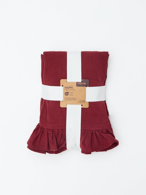 Toalha com folhos (150 x 150 cm) - Kiabi