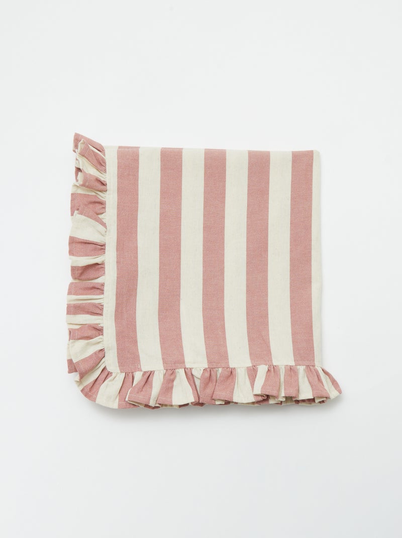 Toalha com franjas (150x300 cm)  - Kiabi Home ROSA - Kiabi