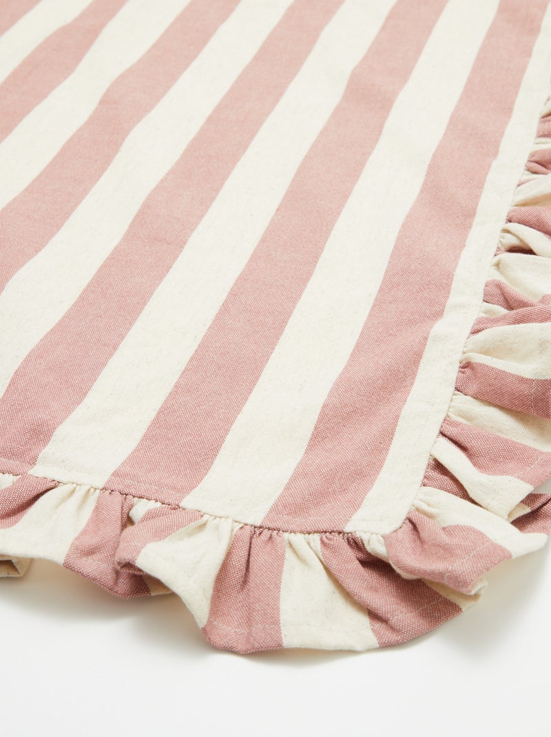 Toalha com franjas (150x300 cm)  - Kiabi Home ROSA - Kiabi