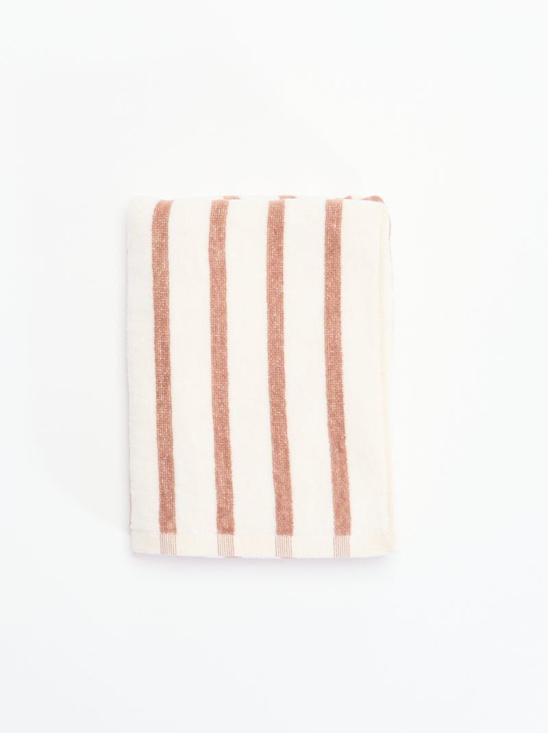 Toalha de banho - 50 x 90 cm Bege - Kiabi