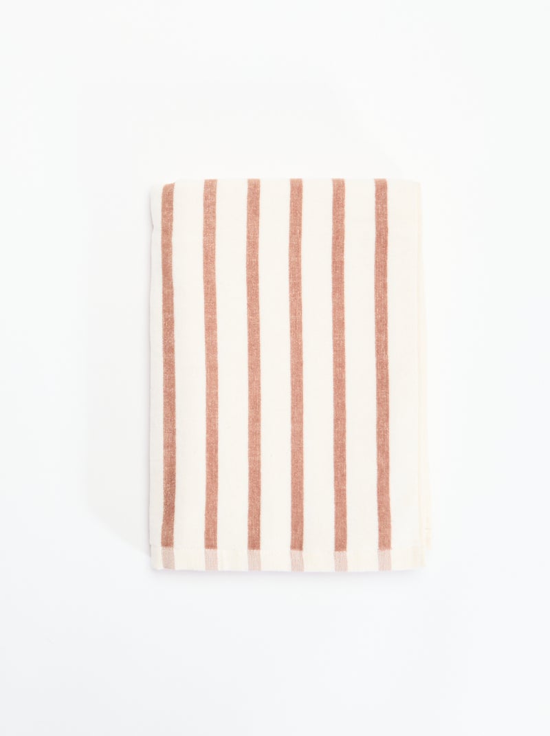 Toalha de banho - 70x130 cm Bege - Kiabi