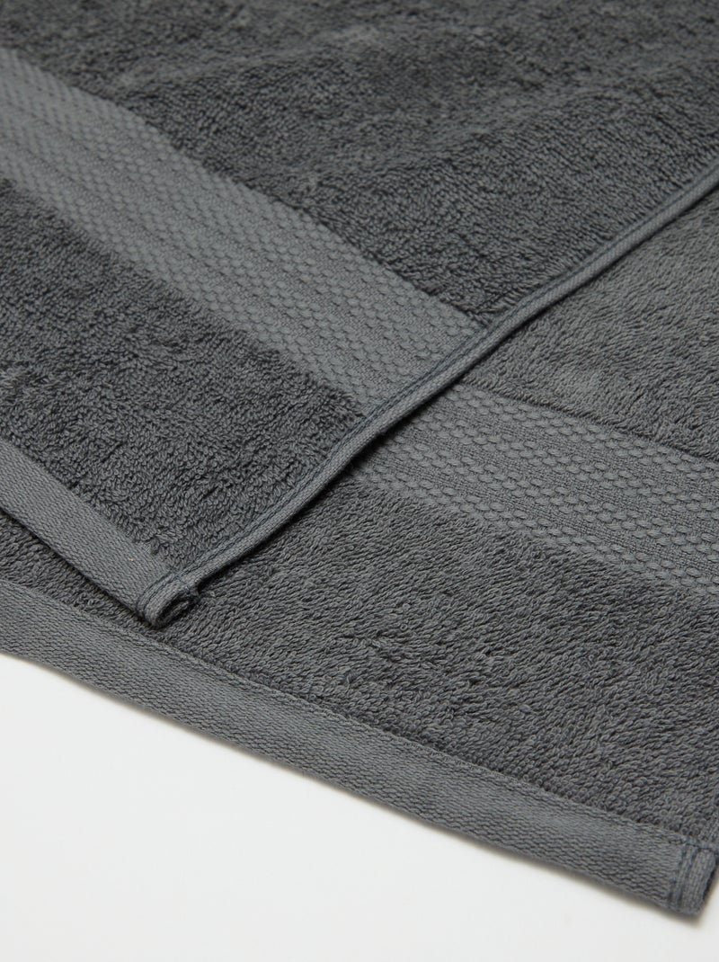Toalha de banho 50x90 cm Cinza - Kiabi