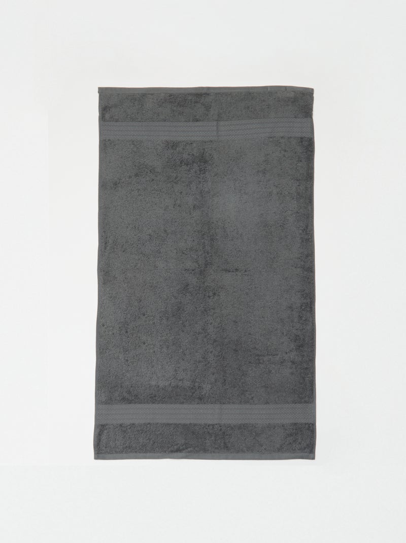 Toalha de banho 50x90 cm Cinza - Kiabi