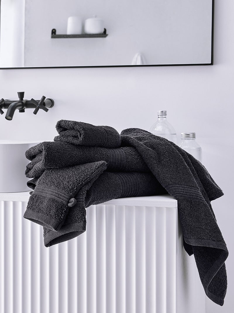 Toalha de banho 70 x 130 cm PRETO - Kiabi