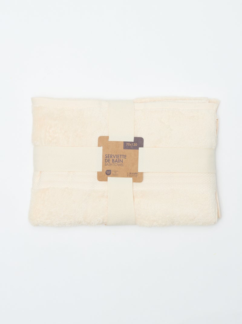 Toalha de banho (70x130 cm) - Kiabi Home Branco - Kiabi