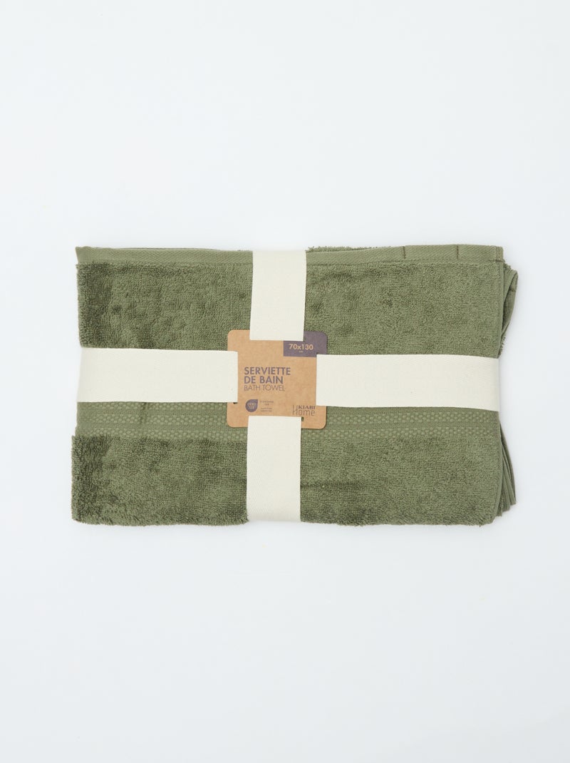 Toalha de banho (70x130 cm) - Kiabi Home Verde - Kiabi
