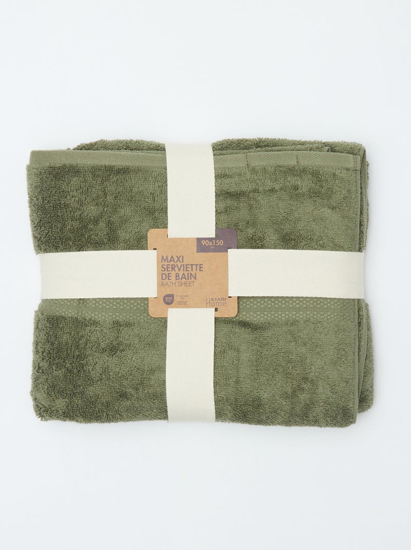 Toalha de banho 90 x 150 cm - Kiabi Home Verde - Kiabi