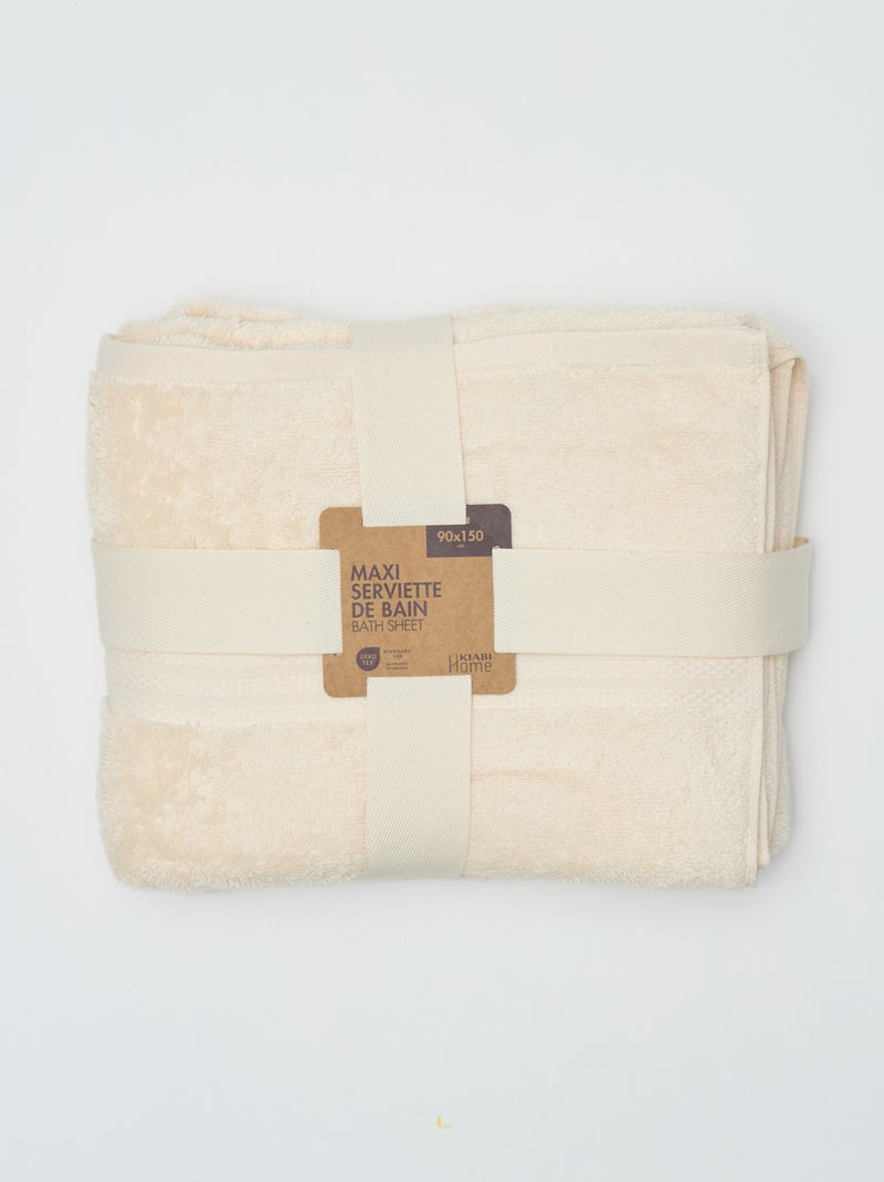 Toalha de banho (90x150 cm) - Kiabi Home Branco - Kiabi
