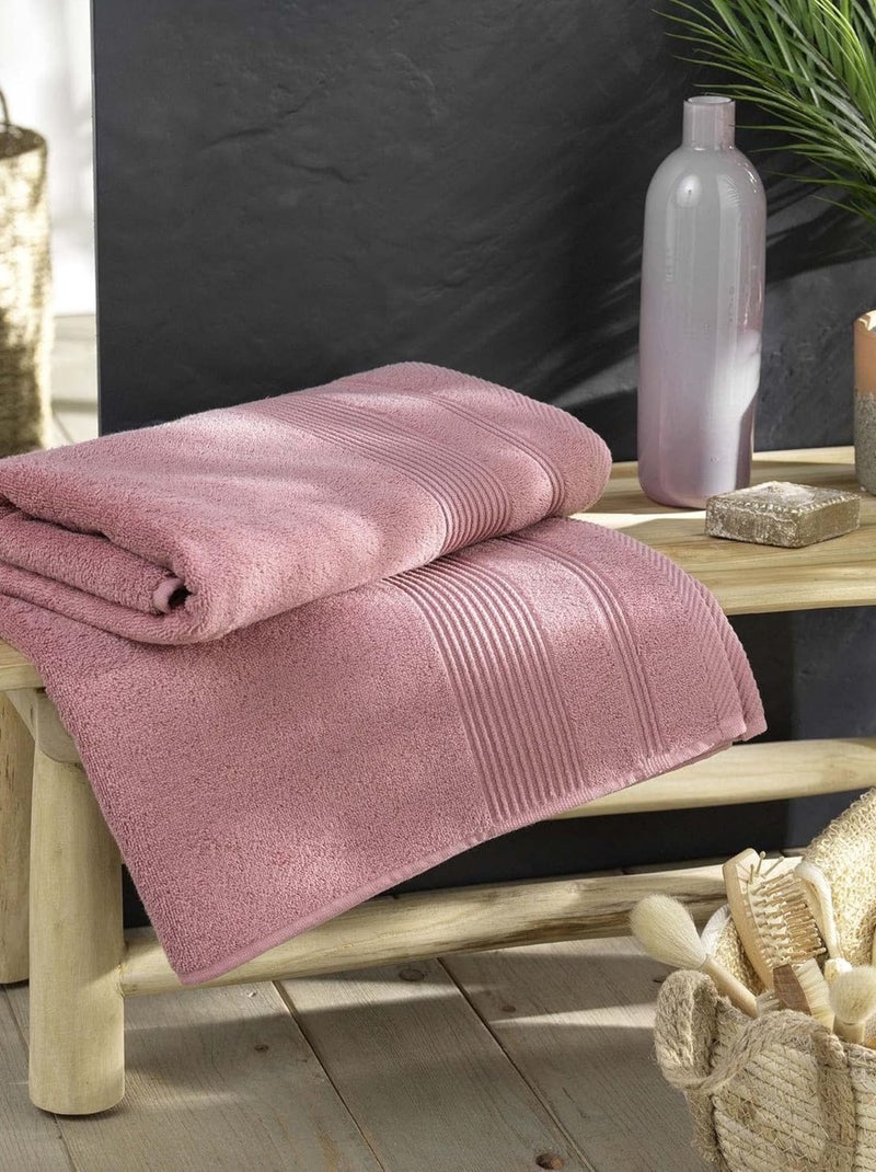 Toalha de banho algodão douceur d'intérieur Rosa - Kiabi