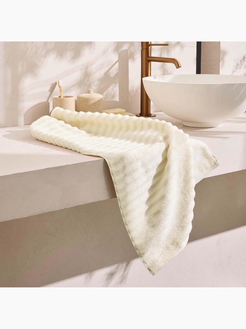 Toalha de banho algodão maya douceur d'intérieur Branco - Kiabi