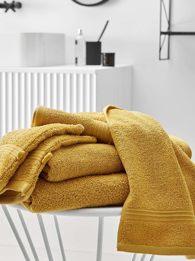 Toalha de banho de 50 x 90 cm AMARELO MOSTARDA - Kiabi