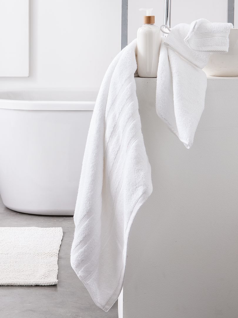 Toalha de banho de 50 x 90 cm e 500 g Branco - Kiabi