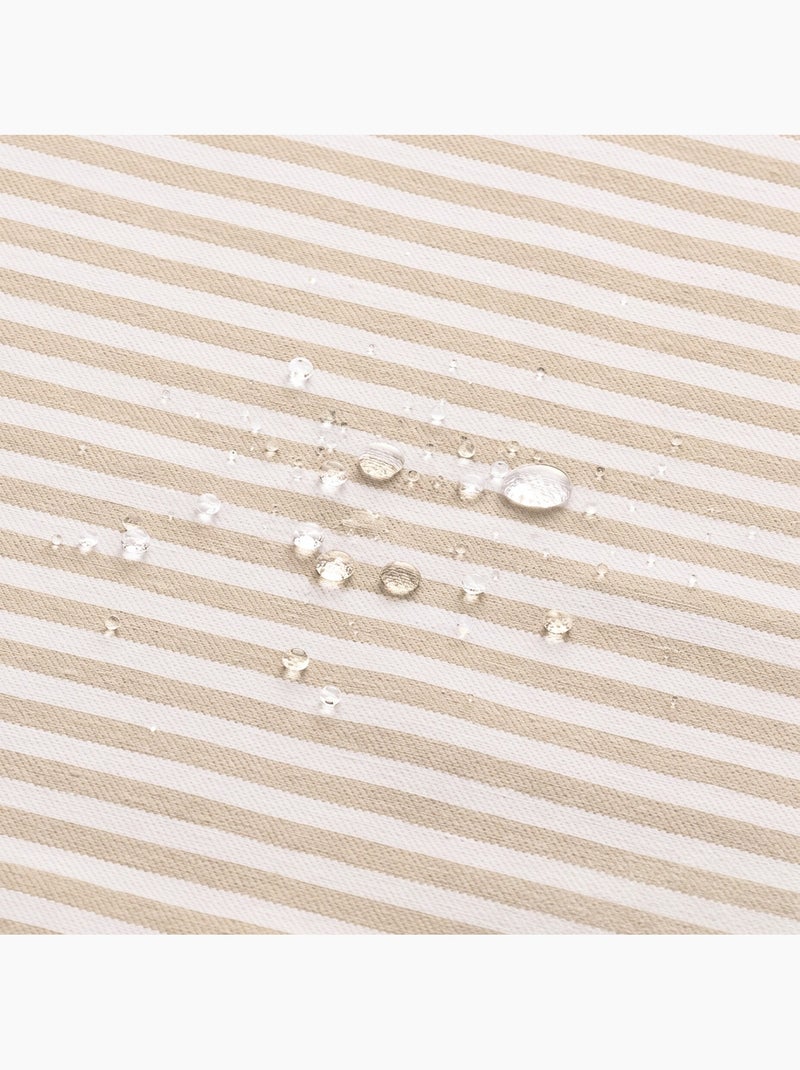 Toalha de mesa antimanchas em algodão com riscas finas - gamusi. Linho - Kiabi