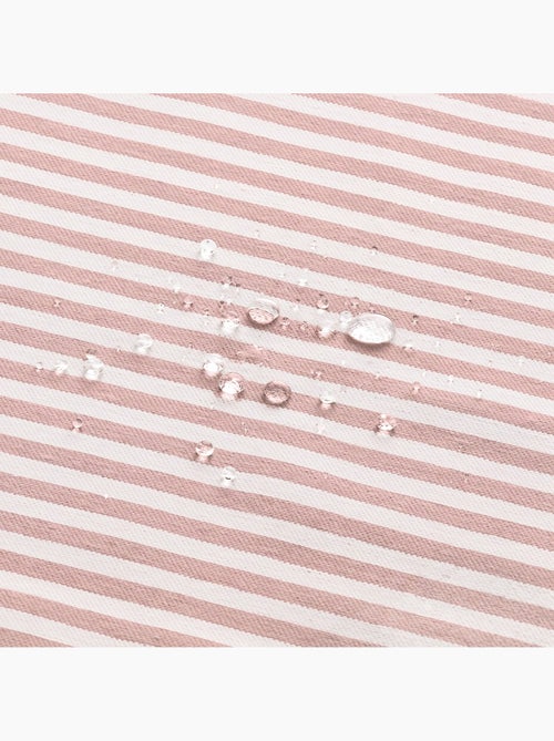 Toalha de mesa antimanchas em algodão com riscas finas - gamusi. - Kiabi