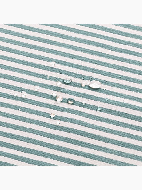 Toalha de mesa antimanchas em algodão com riscas finas - gamusi. - Kiabi