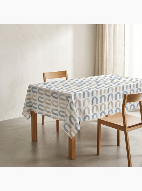 Toalha de mesa antinódoas com estampado boho chic de estilo mediterrânico - Gamusi. - Kiabi Toalha de mesa antinódoas com estampado boho chic de estilo mediterrânico - Gamusi. - Kiabi